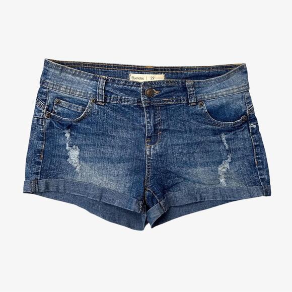 Bluenotes low rise blue denim shorts - size 29 - Picture 1 of 7